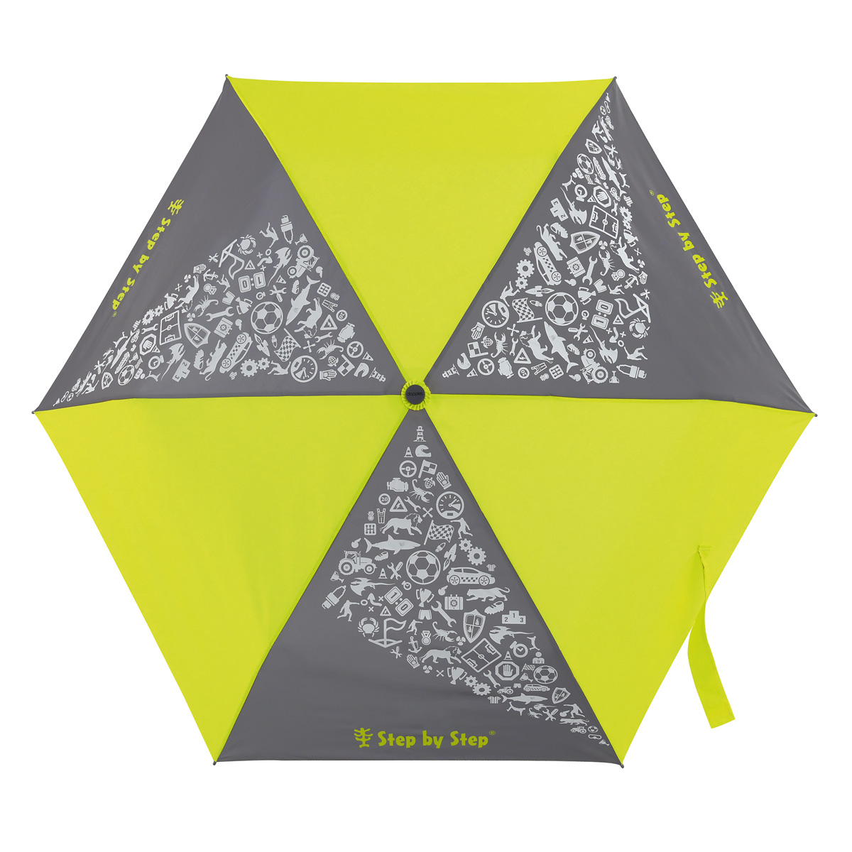 Step by Step Regenschirm Neon Yellow