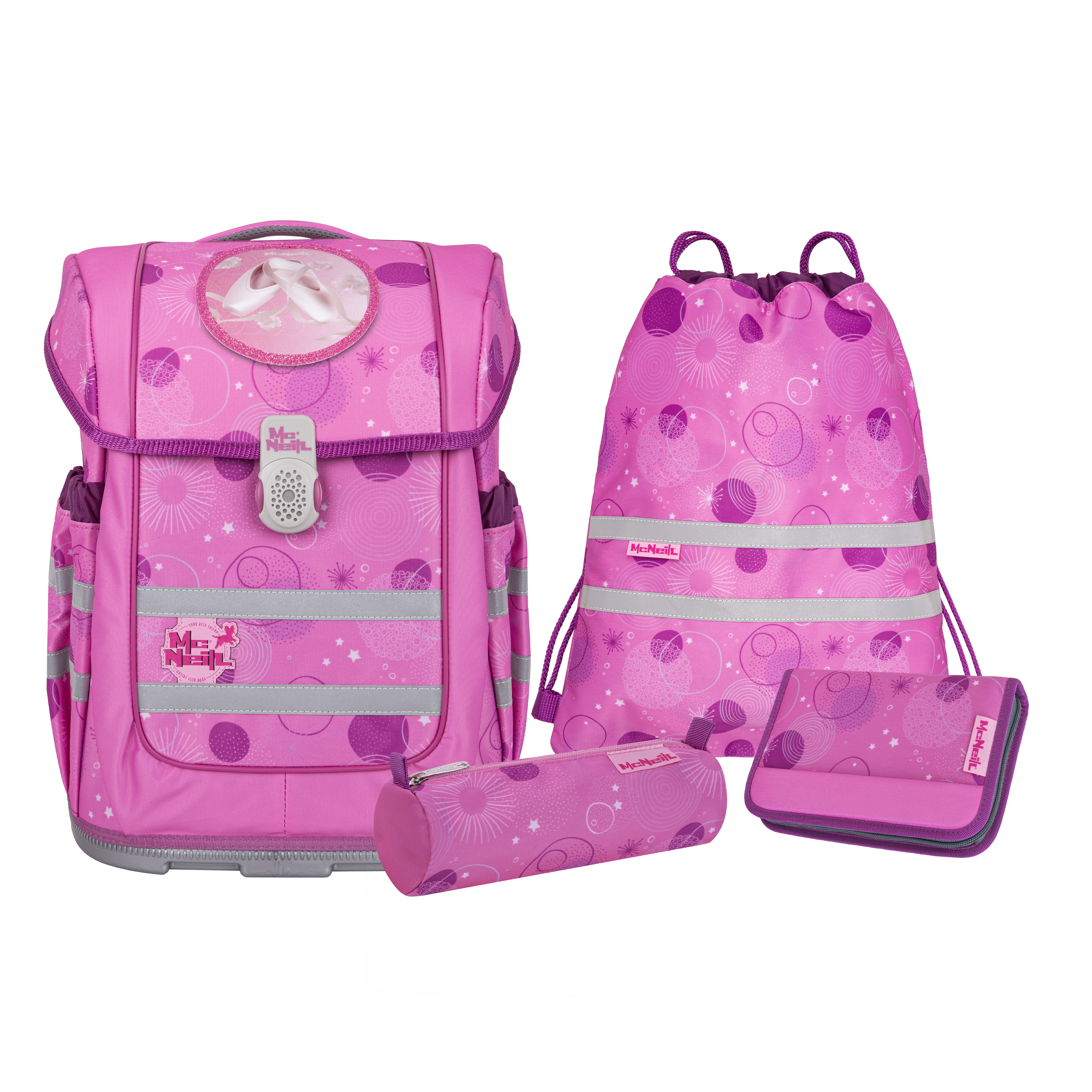 McNeill Compacto Schulranzen-Set Pinky