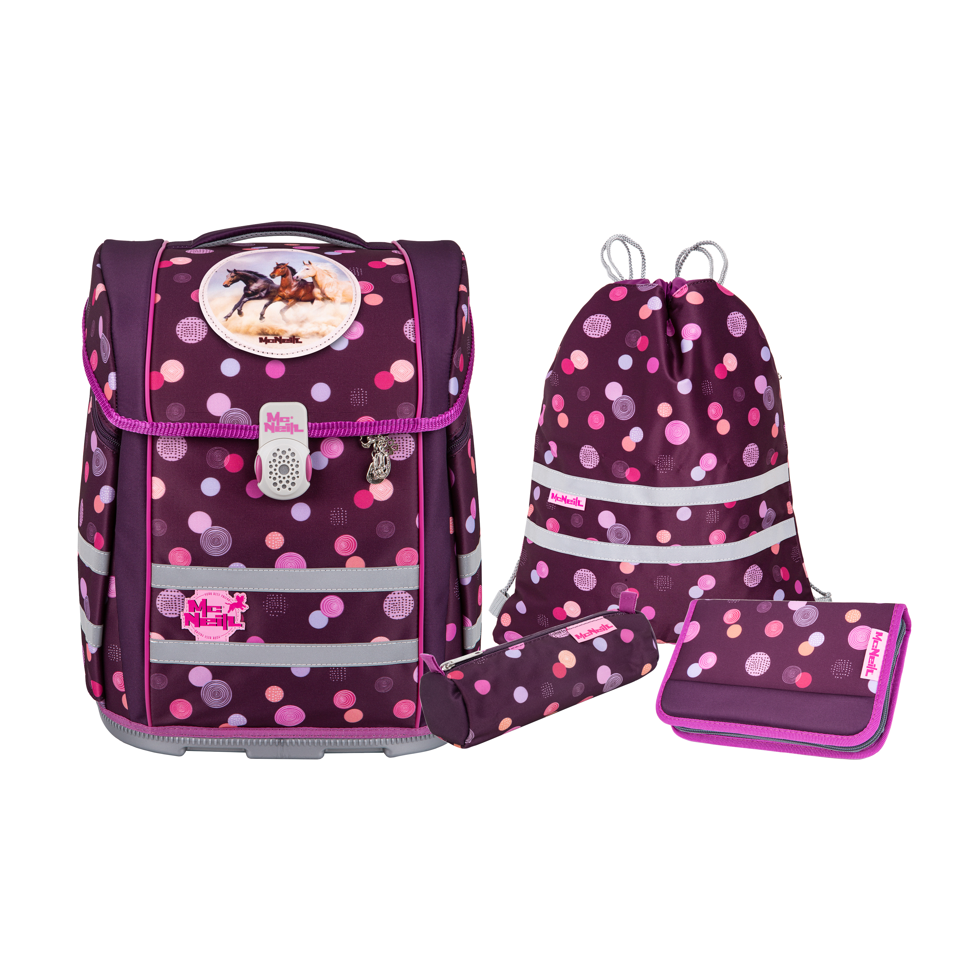 McNeill Perfecto Schulranzen-Set Ruby