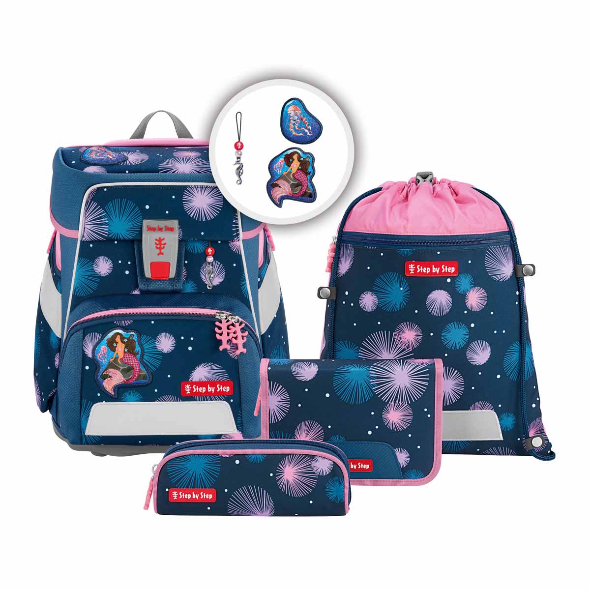 Step by Step Space Schulranzen-Set Mermaid Delia