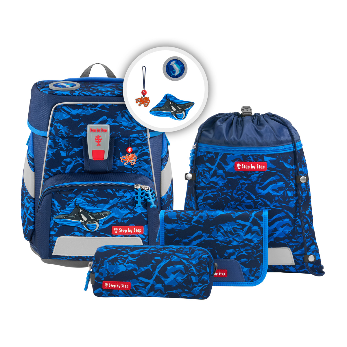 Step by Step Space Schulranzen-Set Manta Rio