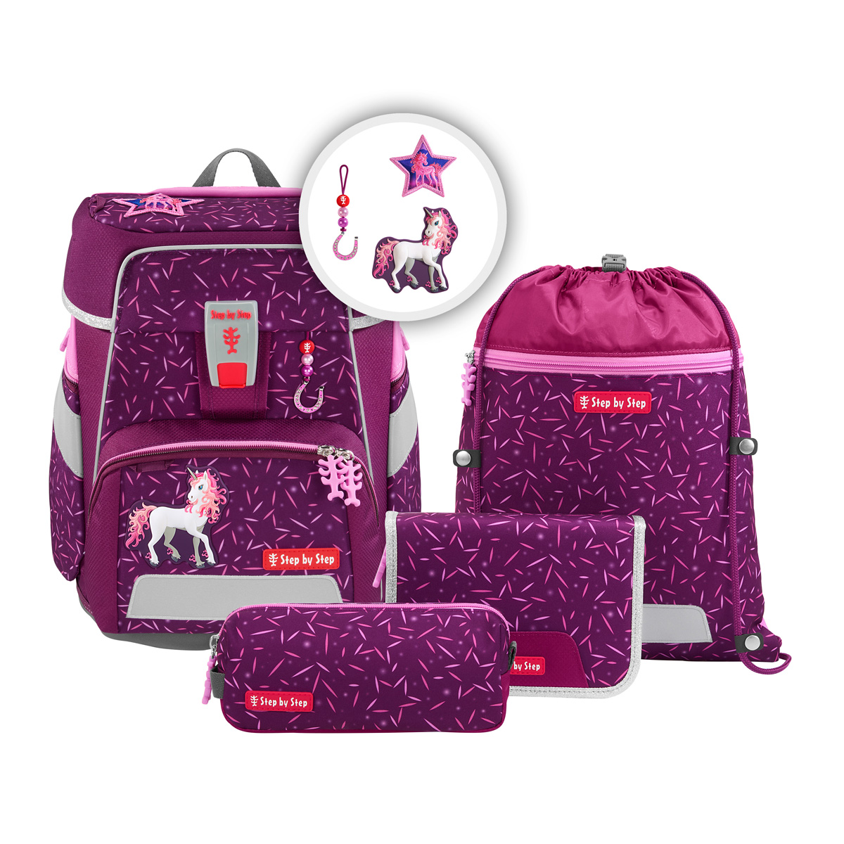 Step by Step Space Schulranzen-Set Pretty Unicorn Nuala