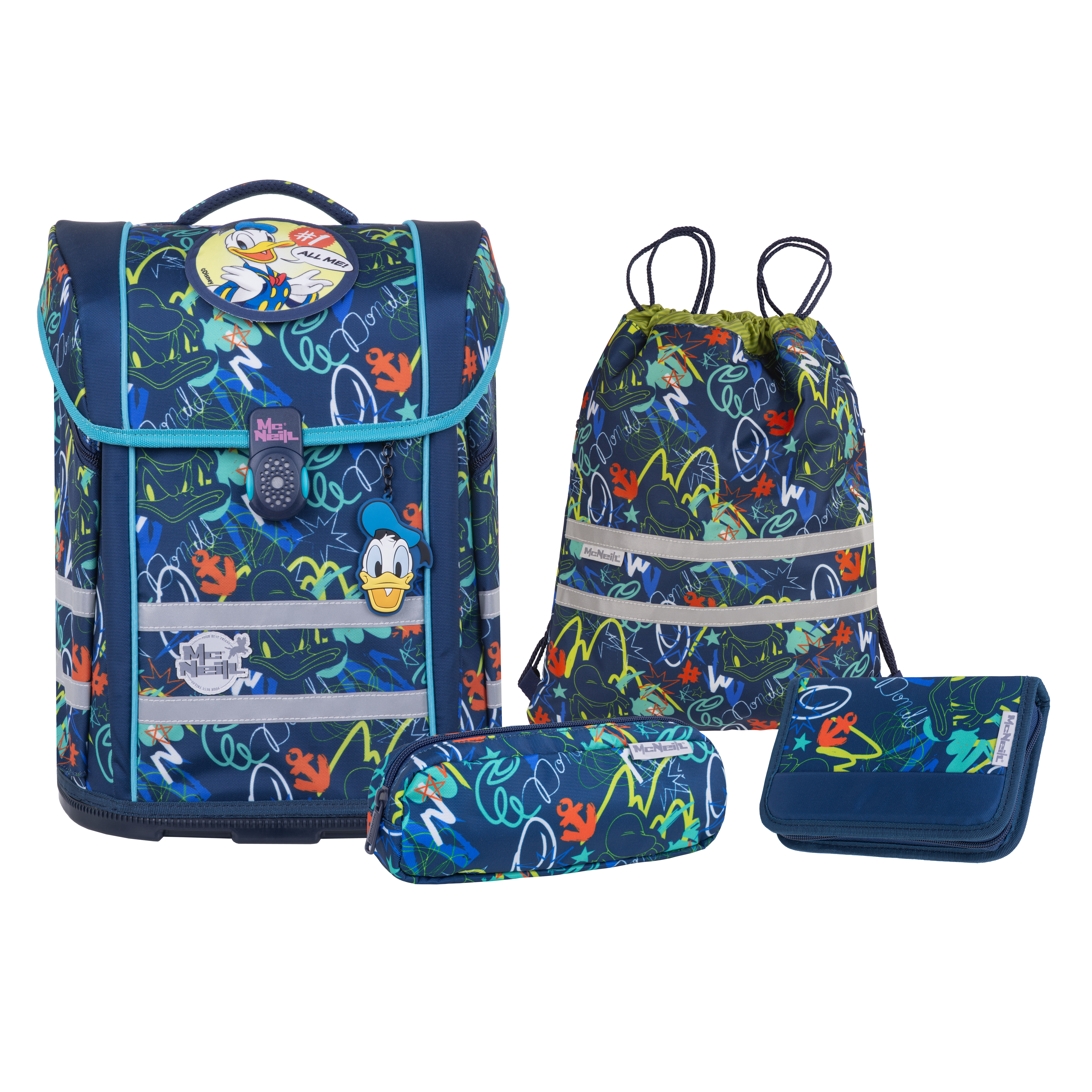 McNeill Perfecto Schulranzen-Set Donald Duck
