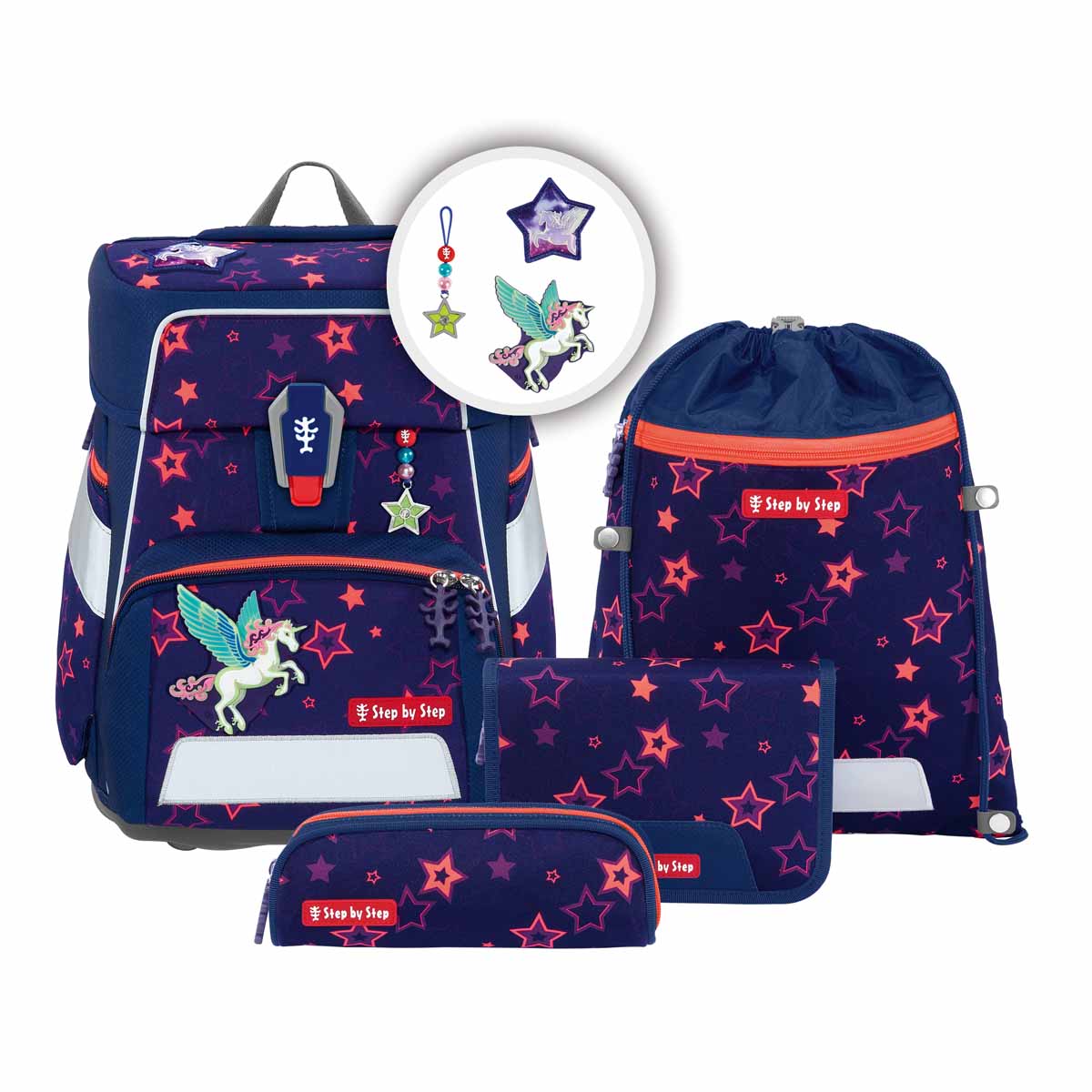 Step by Step Space Schulranzen-Set Pegasus Night Nuala