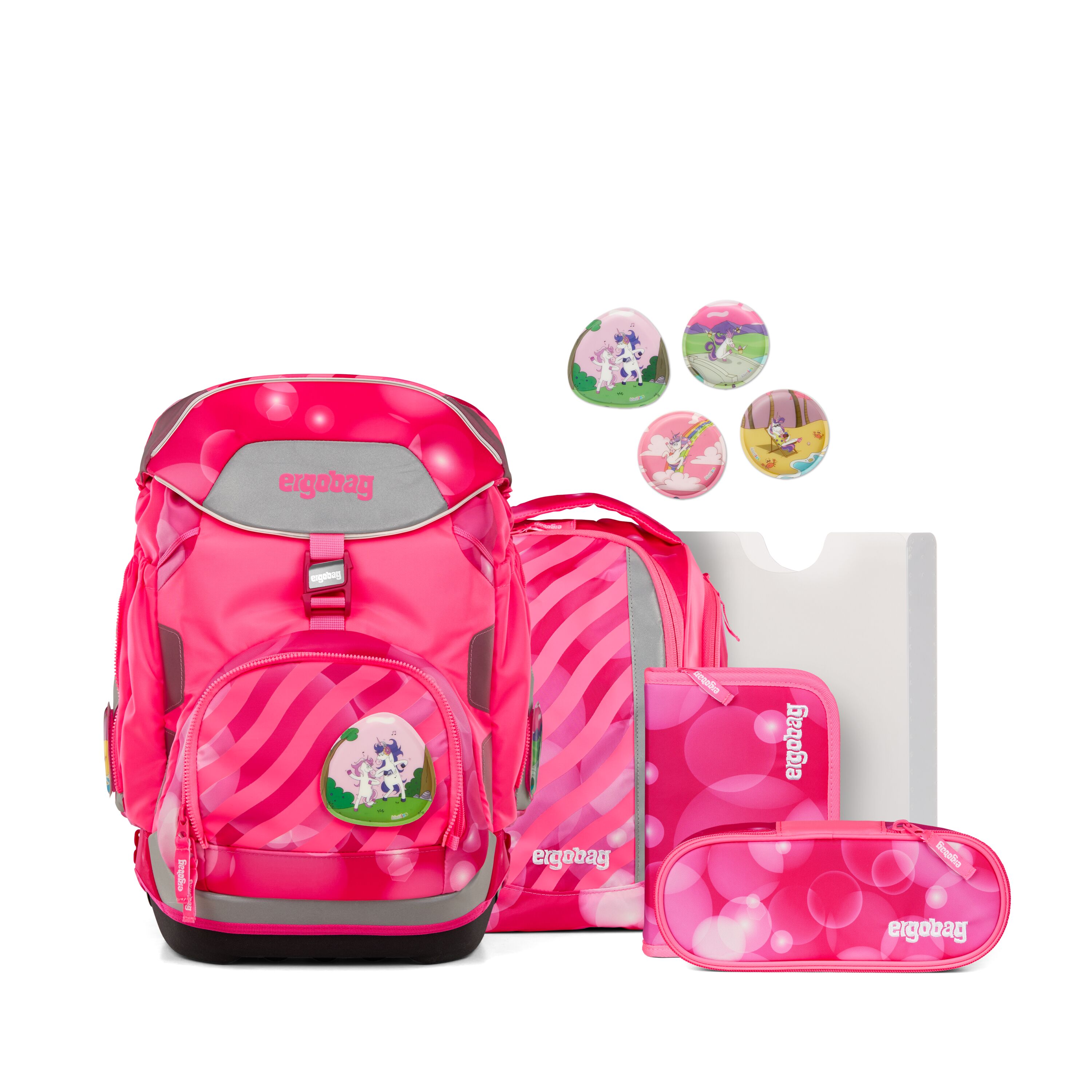 Ergobag Pack Schulranzen-Set Kuntbärbuntes Einhorn
