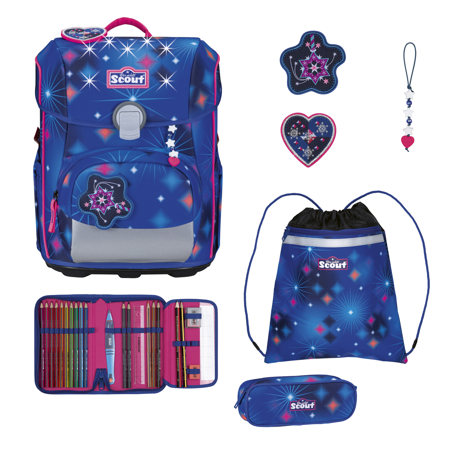 Scout Neo Schulranzen-Set LED Sparkling Dream