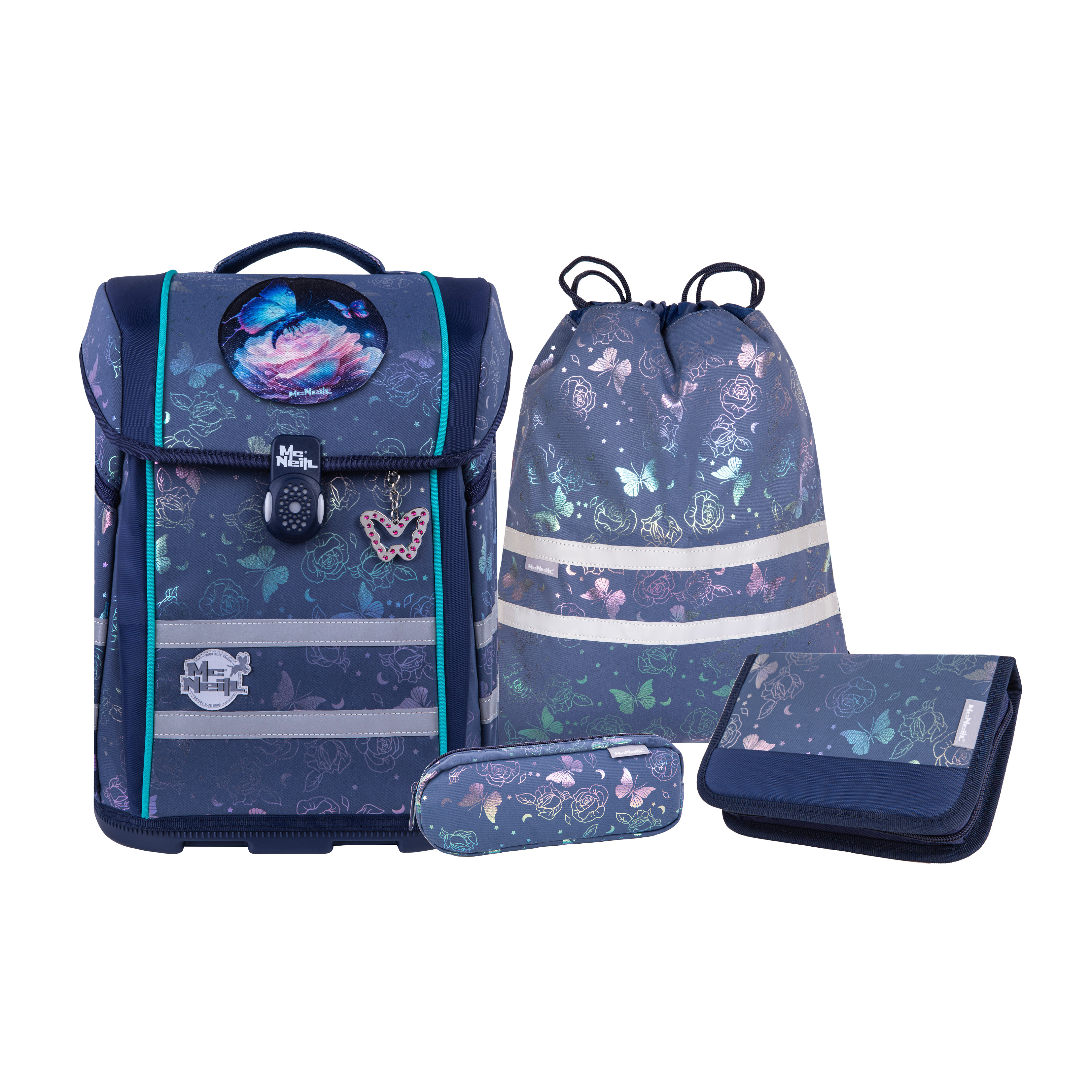McNeill Perfecto Schulranzen-Set Roses