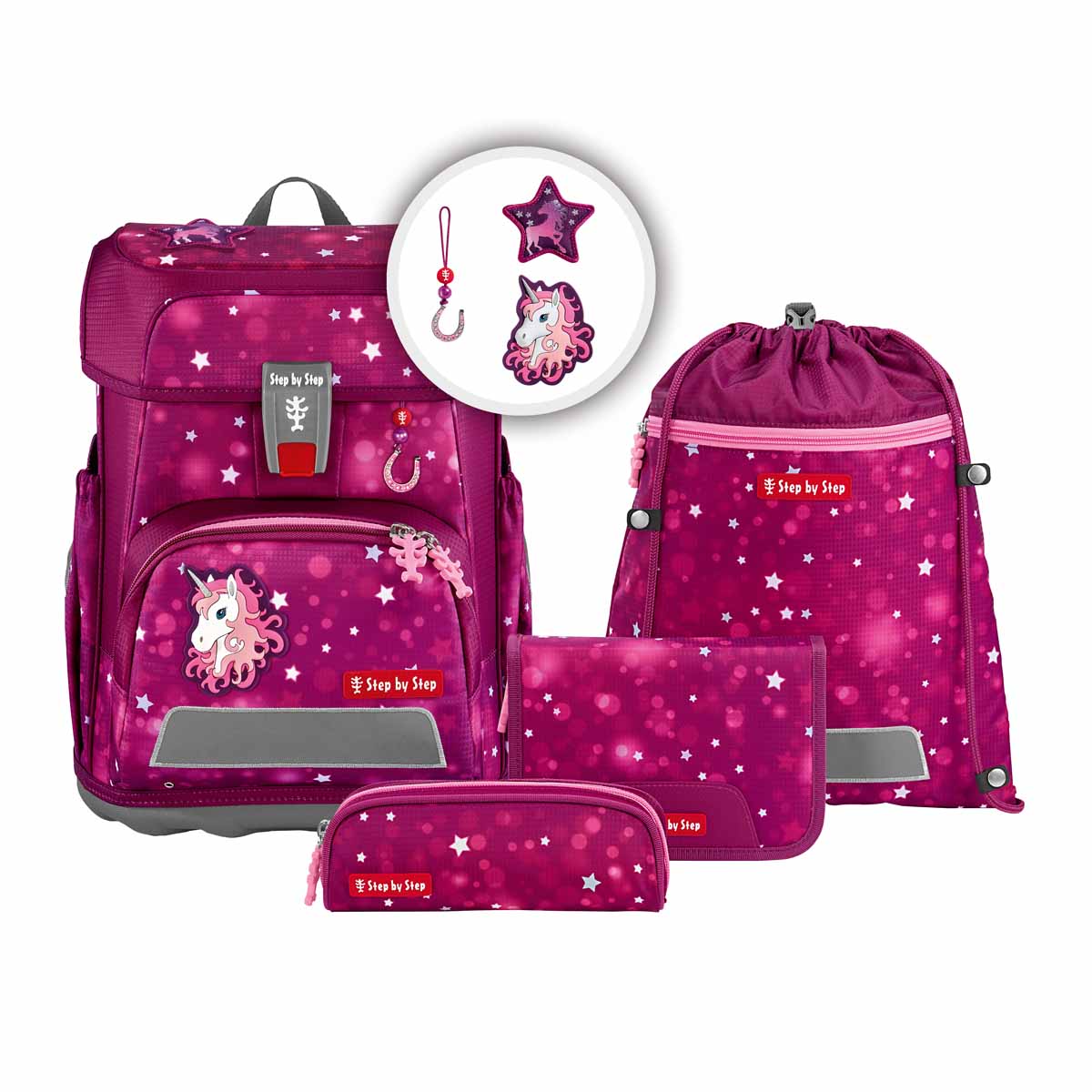 Step by Step Cloud Schulranzen-Set Sweet Unicorn Nuala