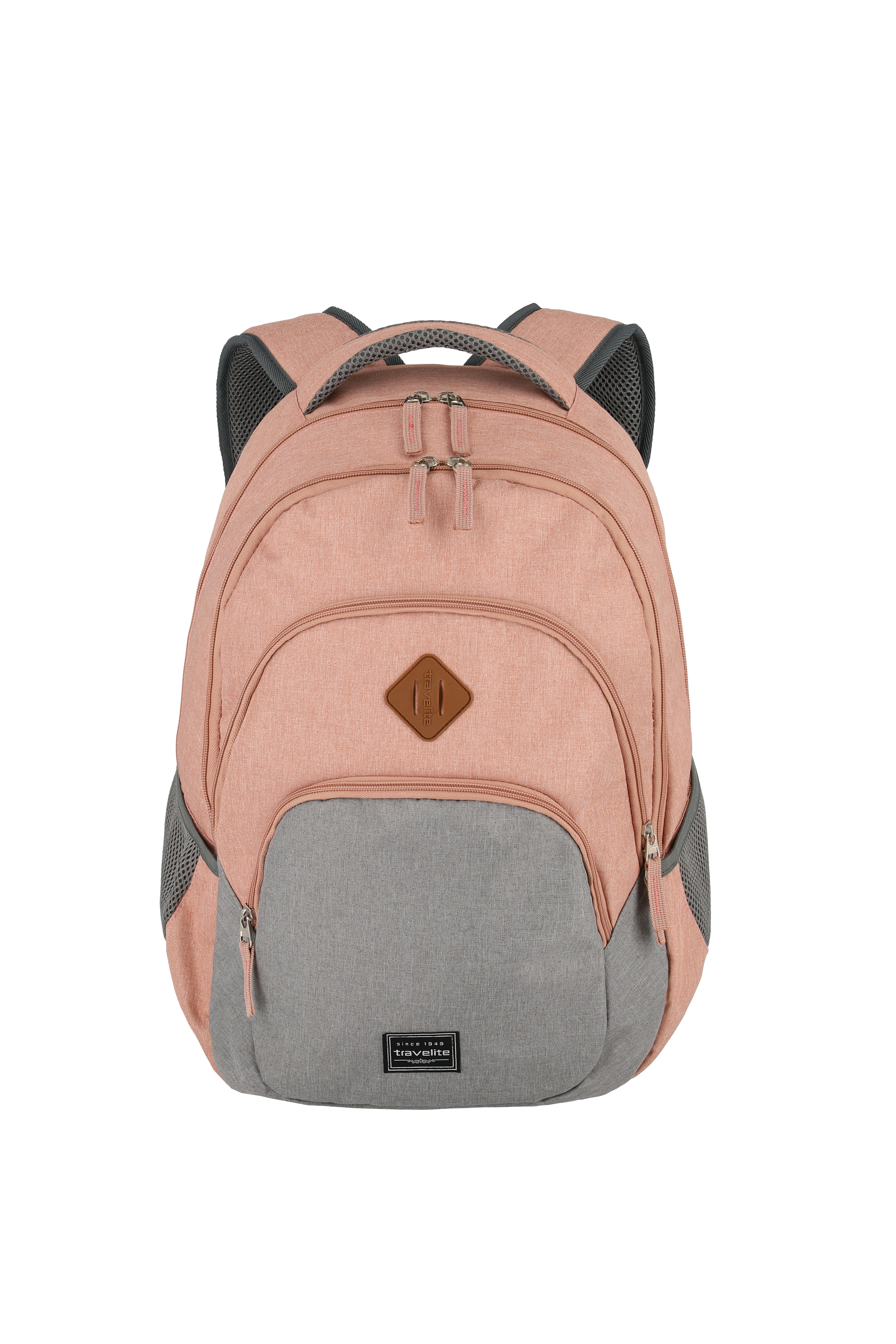 Travelite BASICS Rucksack Melange, Rosa/Grau Travelite BASICS Rucksack Melange, Rosa/Grau