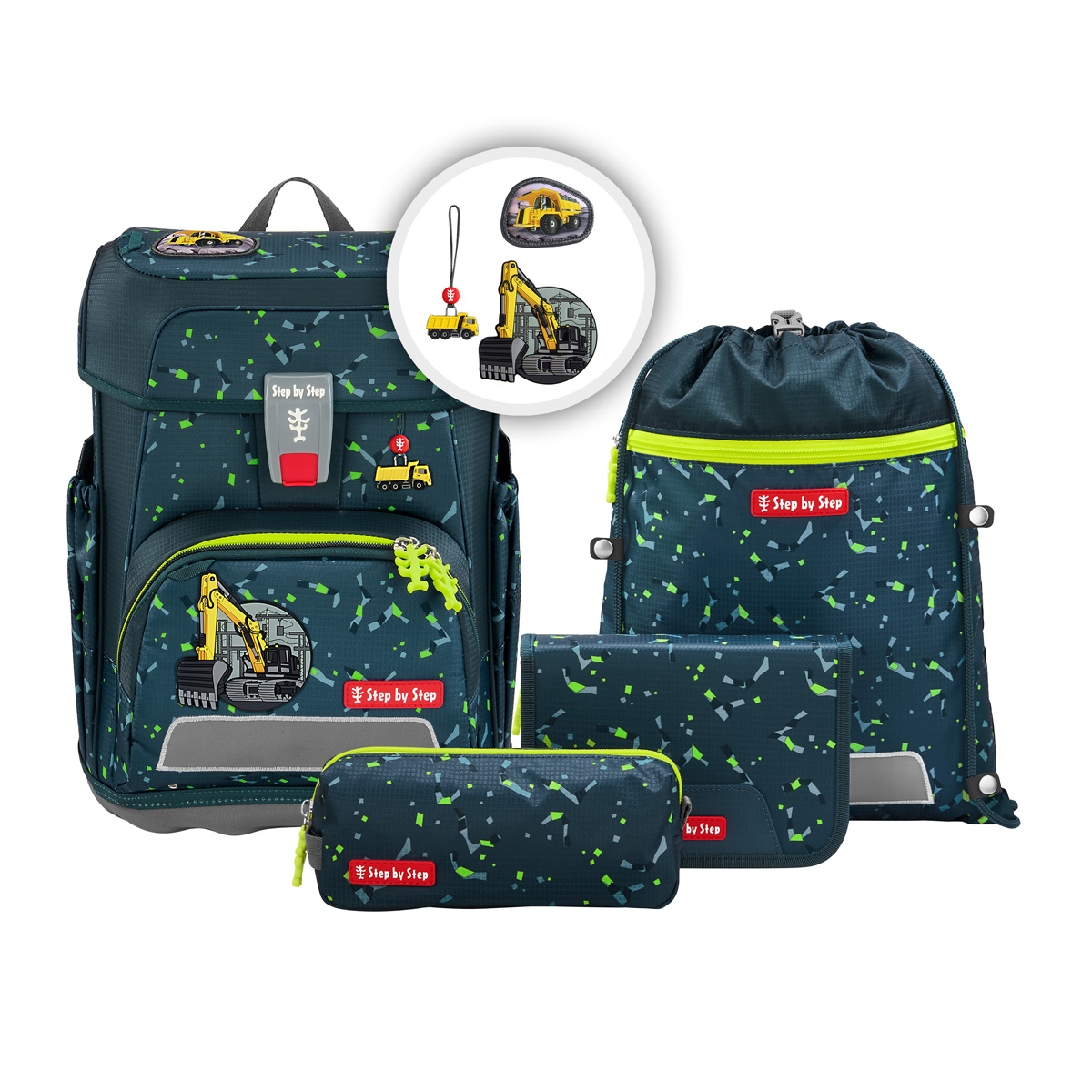 Step by Step Cloud Schulranzen-Set Bagger Rocco