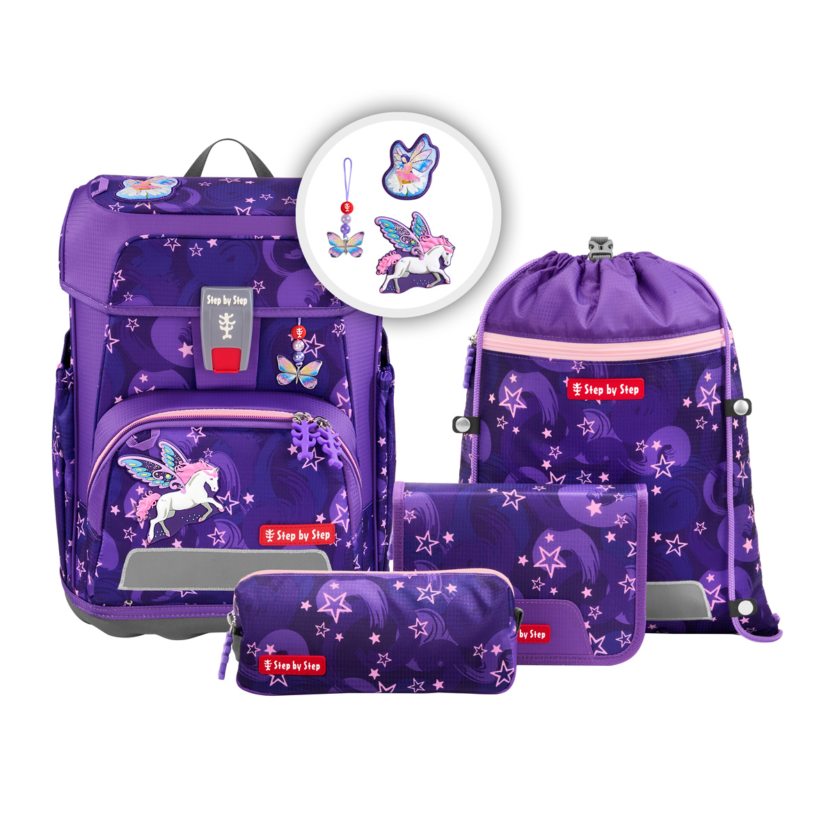 Step by Step Cloud Schulranzen-Set Pegasus Liv