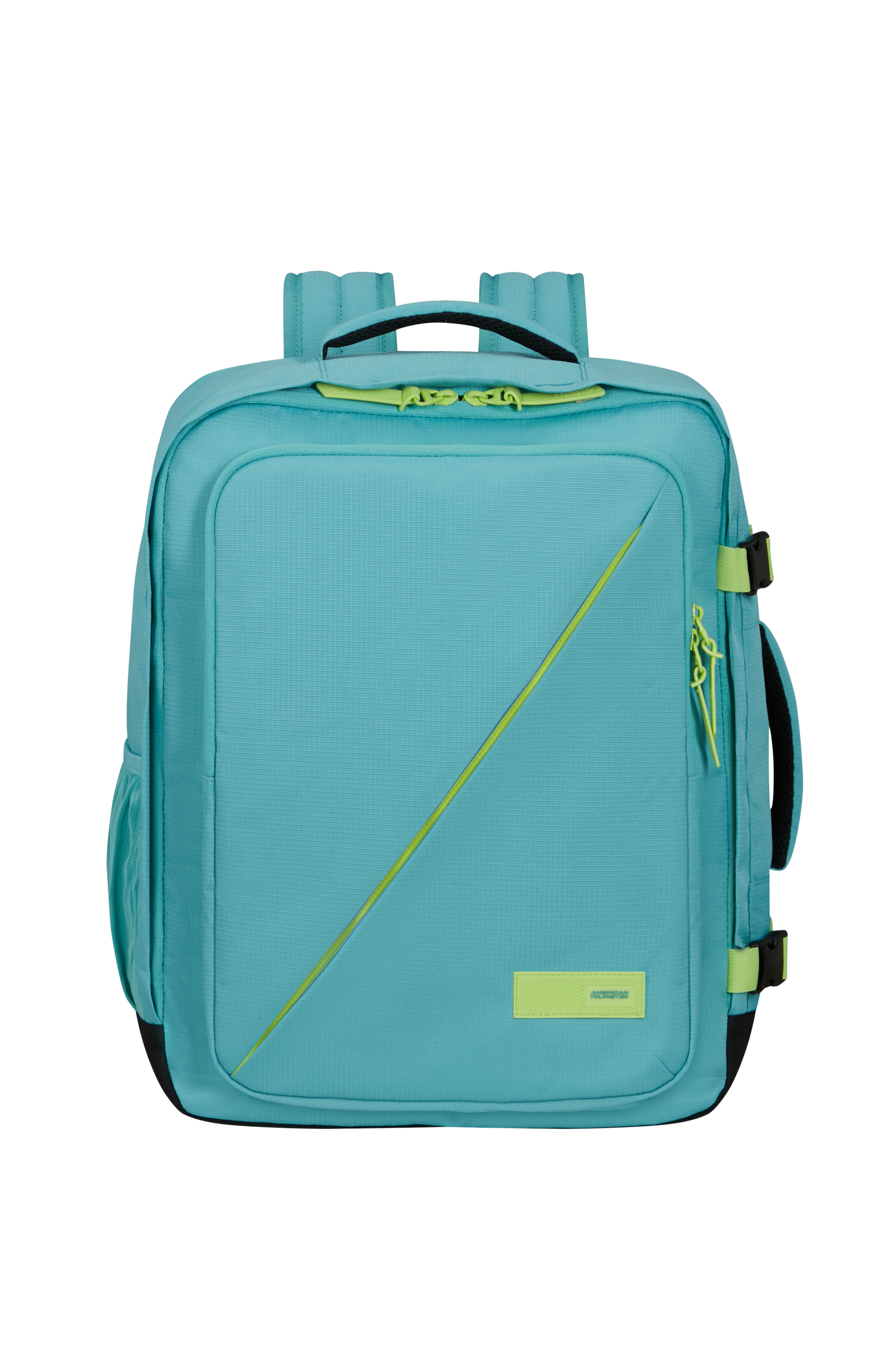 American Tourister TAKE2CABIN Rucksack M, Dusty Turquoise/Lime