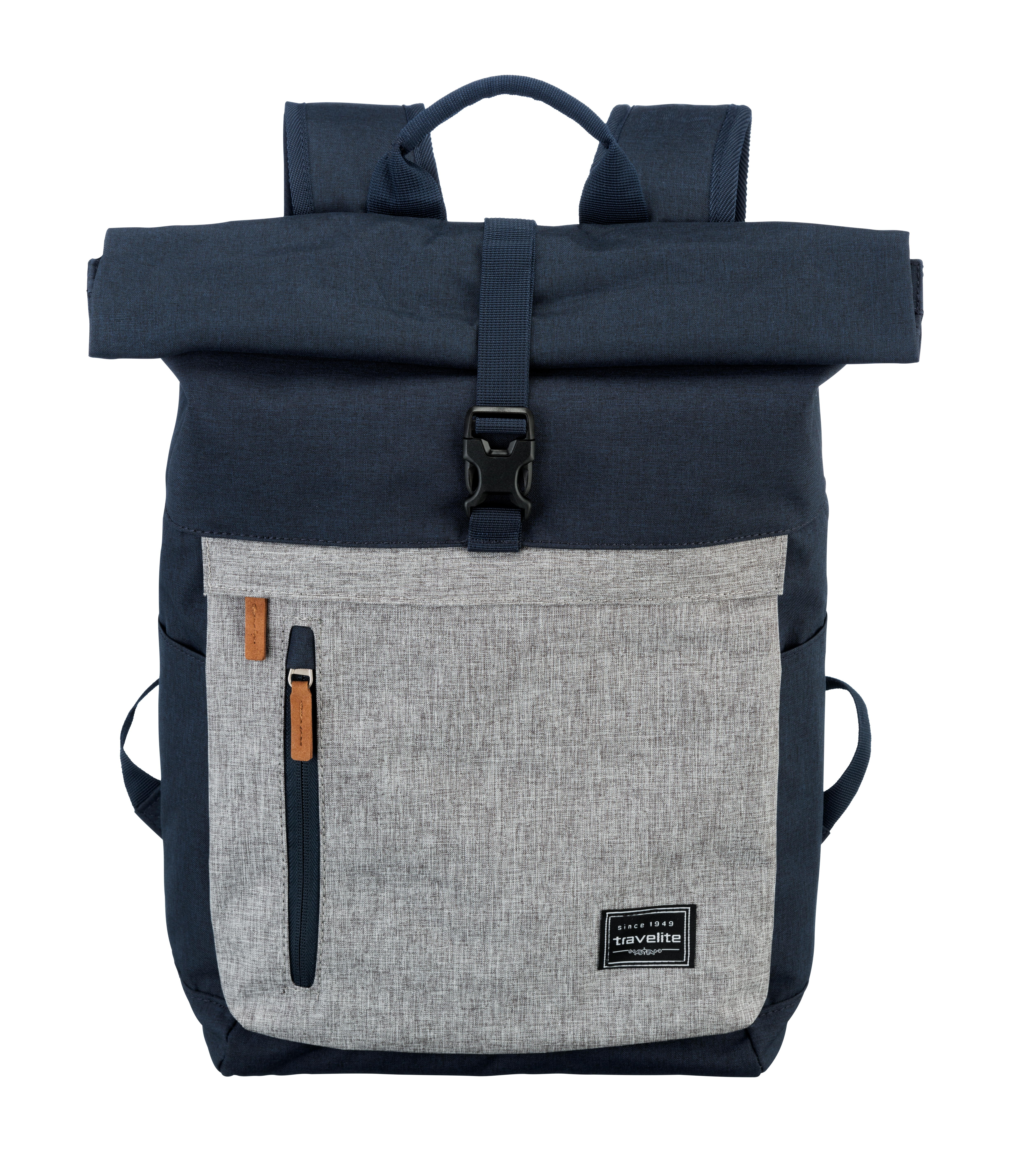 Travelite BASICS Rollup Rucksack, Marine/Grau Travelite BASICS Rollup Rucksack, Marine/Grau