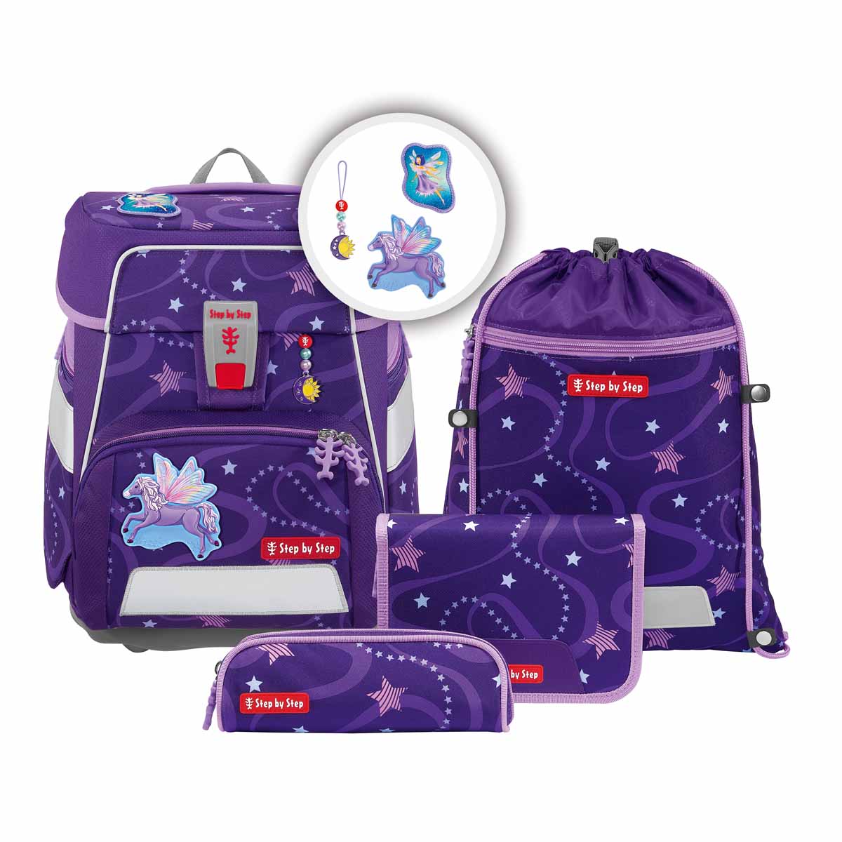 Step by Step Space Schulranzen-Set Pegasus Emily