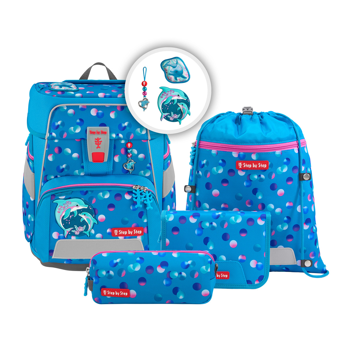 Step by Step Space Schulranzen-Set Dolphin Finja