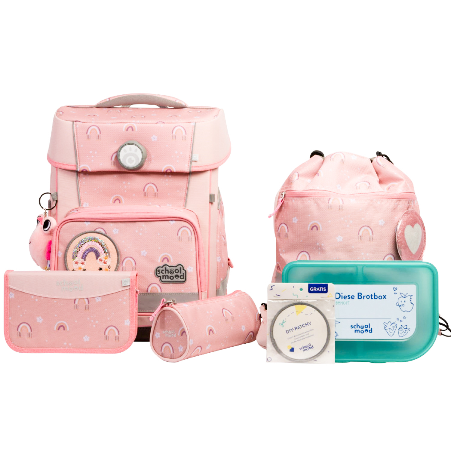 School-Mood Schulranzen-Set Champion Pro Rainbow